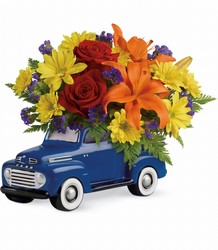 Teleflora Vintage Ford Pickup Bouquet from Krupp Florist, your local Belleville flower shop